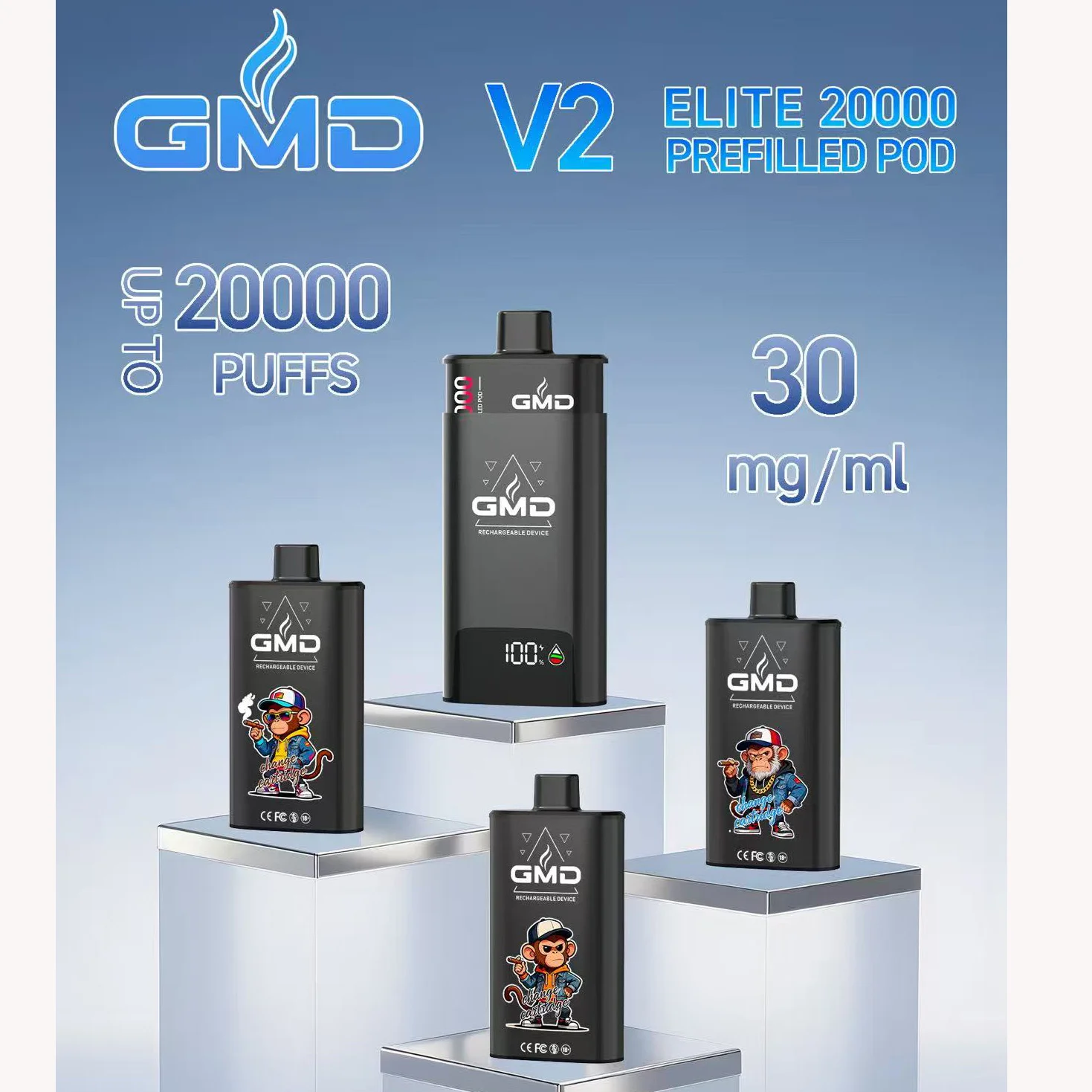 Black Elite V4 Disposable Vape – 20,000 Puffs