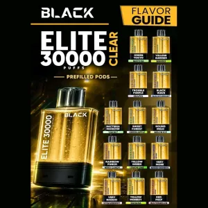 BLACK V2 PODS TRANSPARENT 30K PUFFS