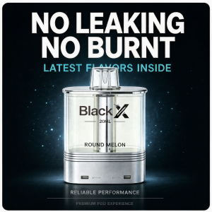 Black X 60K Vape Pod – Leakproof, No Burnt Taste